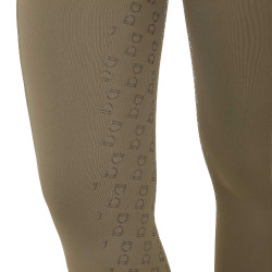 Legging para mujer Equestro de talle alto con trabillas para cinturón Nuez Marrón