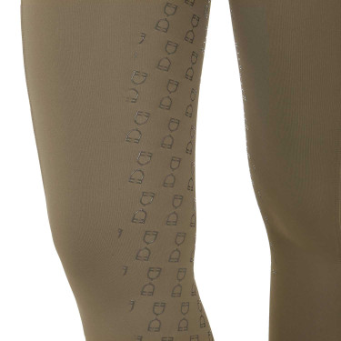 Legging para mujer Equestro de talle alto con trabillas para cinturón Nuez Marrón