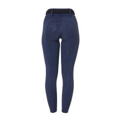 Legging para mujer Equestro de talle alto con trabillas para cinturón Americana marina Azul marino