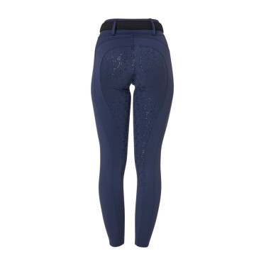 Legging para mujer Equestro de talle alto con trabillas para cinturón Americana marina Azul marino