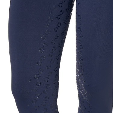Legging para mujer Equestro de talle alto con trabillas para cinturón Americana marina Azul marino