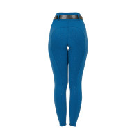 Legging para mujer Equestro de talle alto con trabillas para cinturón Coral azul