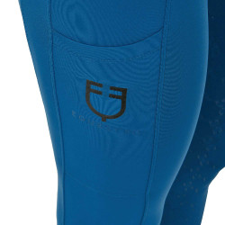 Legging para mujer Equestro de talle alto con trabillas para cinturón Coral azul Legging para mujer Equestro de talle alto con trabillas para cinturón Coral azul