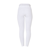 Legging para mujer Equestro de talle alto con trabillas para cinturón Blanco
