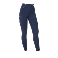 Legging mujer Equestro x FISE full grip corte slim Americana marina Azul marino