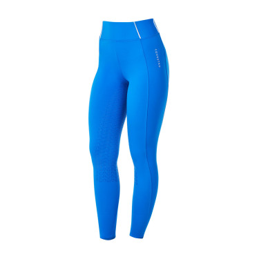 Legging mujer Equestro x FISE full grip corte slim Azul de Savoie