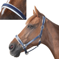 Cabezada de cuadra CHETAK Azúl marino / rojo