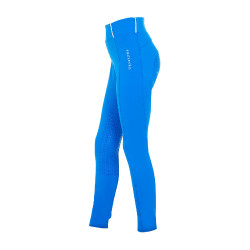 Legging para niña Equestro x FISE full grip corte slim Azul de Savoie