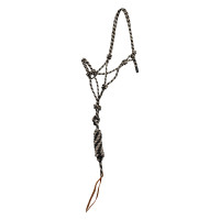 Cabezada de cuerda Pool’s anudada con ramal Beige / negro