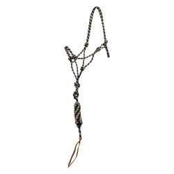 Cabezada de cuerda Pool’s anudada con ramal Beige / negro