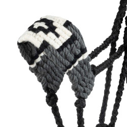 Cabezada de mohair Pool’s motivo Diamond Negro / Gris