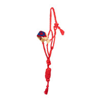 Cabezada de mohair Pool’s motivo Diamond Rojo / beige