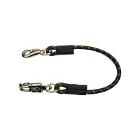 Ramale elástico de amarre Umbria Equitazione con doble mosquetón Negro Ramale elástico de amarre Umbria Equitazione con doble mosquetón Negro