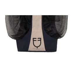 Máscara antimoscas Equestro bicolor de malla Antracita / franela gris