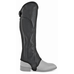 Mini-chaps Equestro Lincoln de cuero Negro