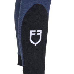Pantalón de equitación infantil unisex Equestro x FISE con grip en las rodillas Americana marina Azul marino