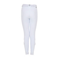Pantalón de equitación infantil unisex Equestro x FISE con grip en las rodillas Americana marina Azul marino