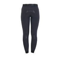 Pantalón de equitación para mujer Equestro full grip de talle alto con forro polar Americana marina Azul marino