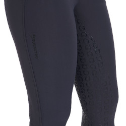 Pantalón de equitación para mujer Equestro full grip de talle alto con forro polar Americana marina Azul marino