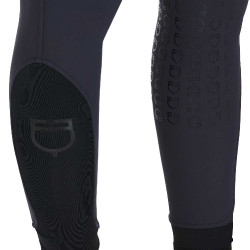Pantalón de equitación para mujer Equestro full grip de talle alto con forro polar Americana marina Azul marino