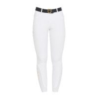 Pantalón de equitación para mujer Equestro full grip de talle alto con forro polar Americana marina Azul marino
