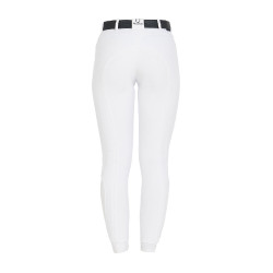 Pantalón de equitación para mujer Equestro full grip de talle alto con forro polar Blanco Pantalón de equitación para mujer Equestro full grip de talle alto con forro polar Blanco