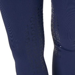 Pantalón de equitación para mujer Equestro con grip en las rodillas de tiro alto Americana marina Azul marino