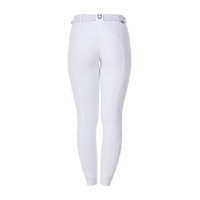 Pantalón de equitación para mujer Equestro x FISE full grip Blanco Pantalón de equitación para mujer Equestro x FISE full grip Blanco