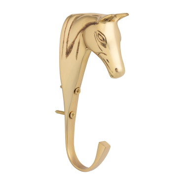Soporte para brida de caballo en latón macizo Supreme Dorado Oro