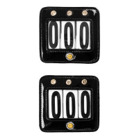 Porta-número de concurso Equestro con cristales Negro