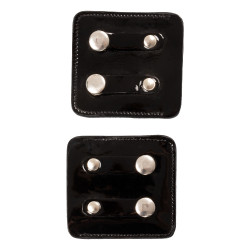 Porta-número de concurso Equestro con cristales Negro