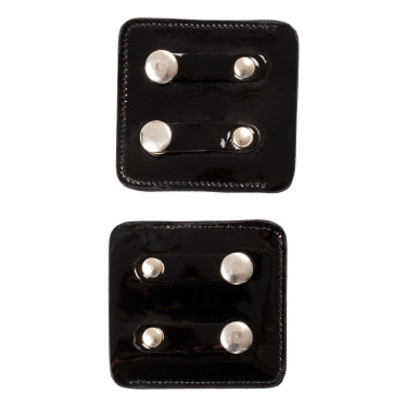 Porta-número de concurso Equestro con cristales Negro