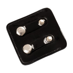 Porta-número de concurso Equestro con cristales Negro