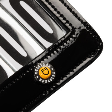 Porta-número de concurso Equestro con cristales Negro