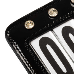 Porta-número de concurso Equestro con cristales Negro