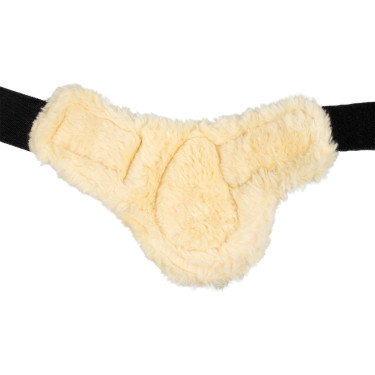 Protector de menudillos Equestro con borreguillo sintético Negro