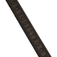 Riendas de goma Equestro con agarre en relieve y acabados plateados Negro