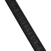 Riendas de cuero y goma Equestro violeta fitting Negro