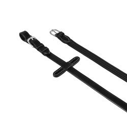 Riendas Equestro con hebillas plateadas Negro