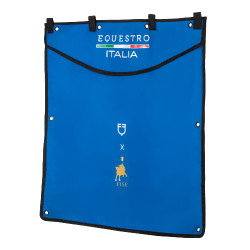 Cortina larga para box Equestro x FISE con logo bordado Azul de Savoie Cortina larga para box Equestro x FISE con logo bordado Azul de Savoie
