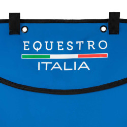 Cortina larga para box Equestro x FISE con logo bordado Azul de Savoie Cortina larga para box Equestro x FISE con logo bordado Azul de Savoie