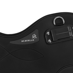 Cinchón corto Acavallo Gel Classic PVC Negro