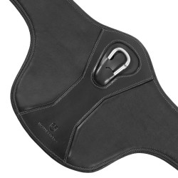 Cincha de pechera Equestro de cuero Negro