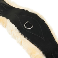 Cincha de doma de cuero Equestro Negro