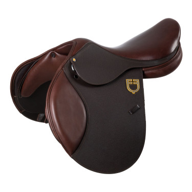 Silla de salto Equestro Evolution Pro Marrón oscuro Marr&amp;amp;amp;oacute;n