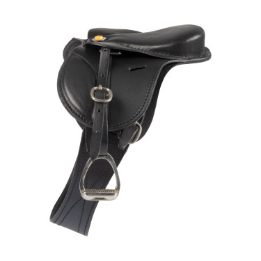 Silla de salto Equestro para caballo de juguete Negro