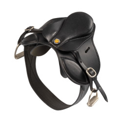 Silla de salto Equestro para caballo de juguete Negro