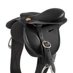 Silla de salto Equestro para caballo de juguete Negro