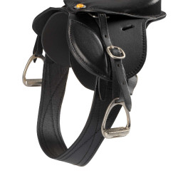 Silla de salto Equestro para caballo de juguete Negro