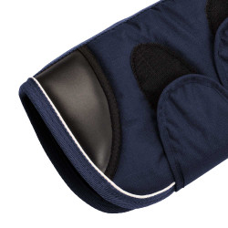 Juego de protectores de transporte y protector de cola Equestro con parche de caucho Marino Azul marino